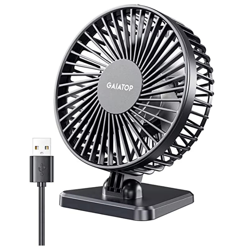 Mini USB Desktop Fan Portable Fan Desktop Office USB Quiet Cooling Fans Three Speed Adjustment Suitable for Home Office