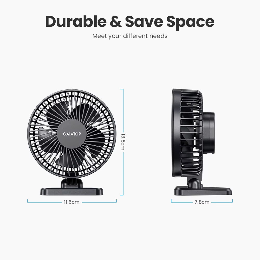 Mini USB Desktop Fan Portable Fan Desktop Office USB Quiet Cooling Fans Three Speed Adjustment Suitable for Home Office
