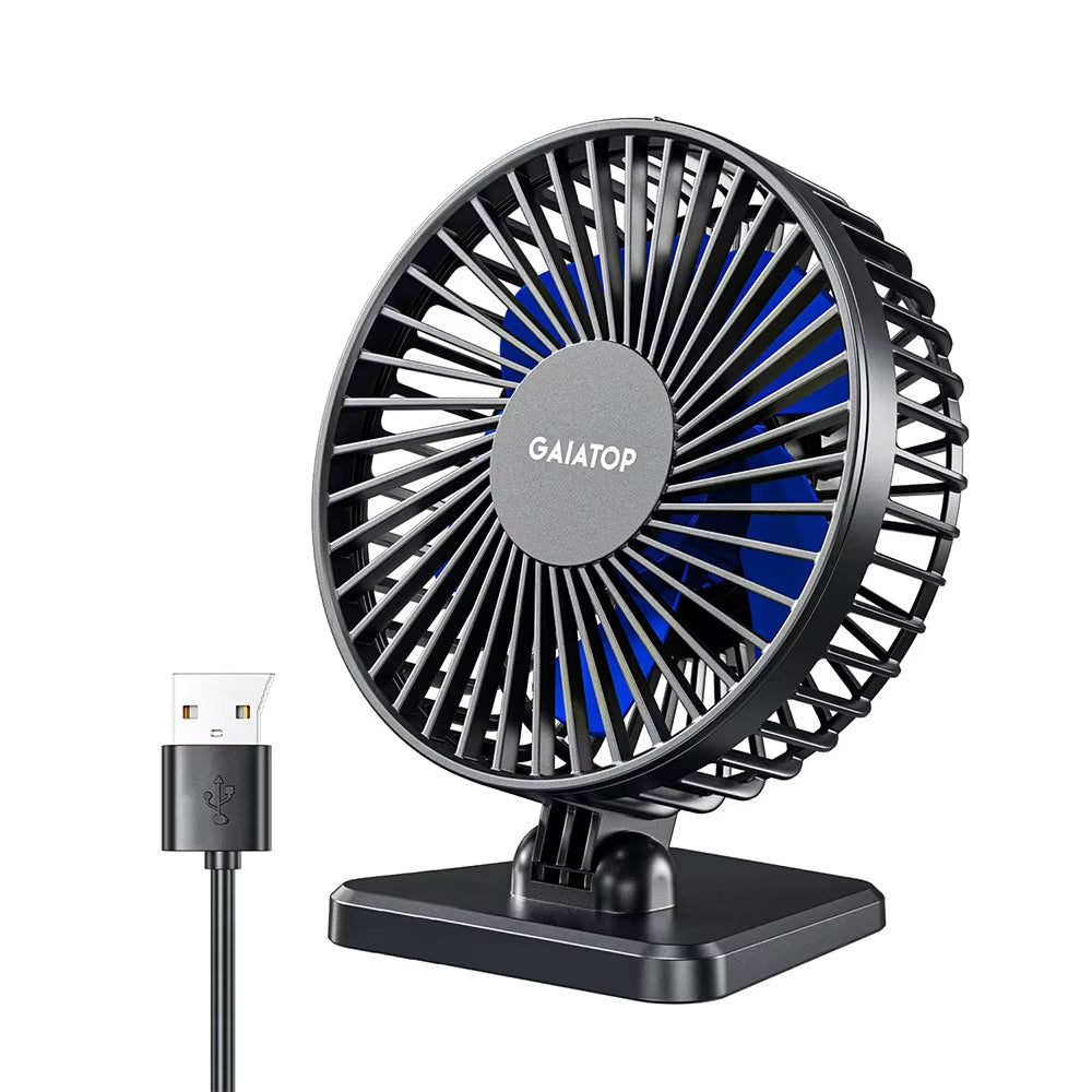 Mini USB Desktop Fan Portable Fan Desktop Office USB Quiet Cooling Fans Three Speed Adjustment Suitable for Home Office