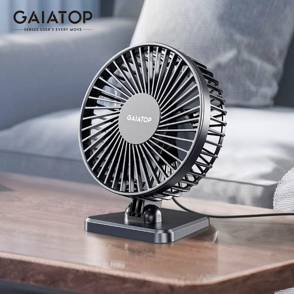 Mini USB Desktop Fan Portable Fan Desktop Office USB Quiet Cooling Fans Three Speed Adjustment Suitable for Home Office